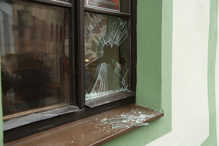A2B Glass are able to board up broken windows while they are being repaired in Acton.